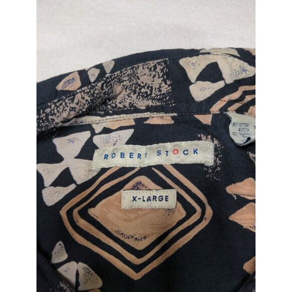 Robert Stock 90s Aztec Style Men's Button Up Shirt Size XL - Picture 9 of 13